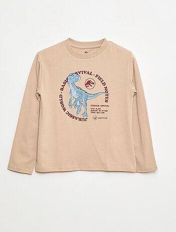 Camiseta 'Jurassic World' de algodón liso