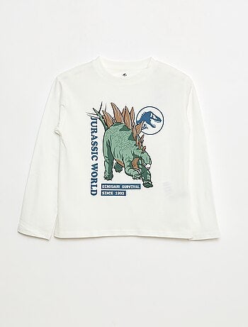 Camiseta 'Jurassic World' de algodón liso