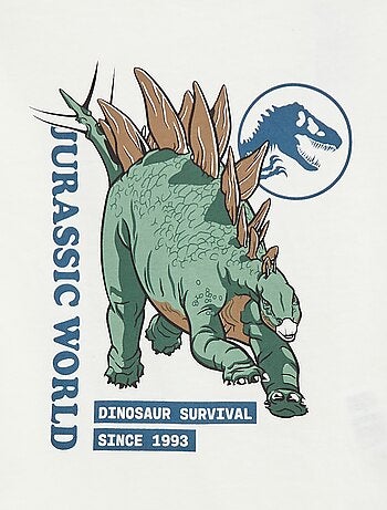 Camiseta 'Jurassic World' de algodón liso