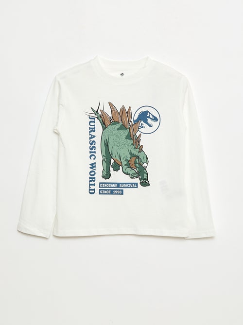 Camiseta 'Jurassic World' de algodón liso - Kiabi