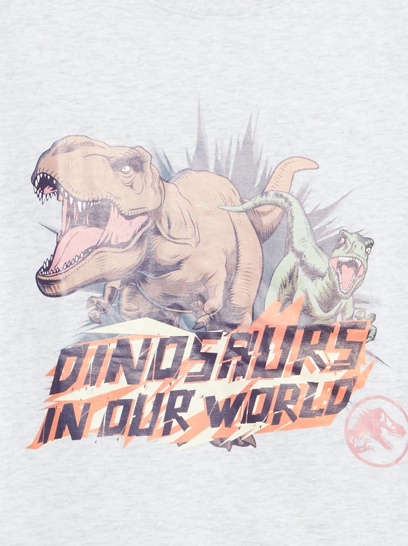 Camiseta 'Jurassic World' de manga corta Gris - Kiabi