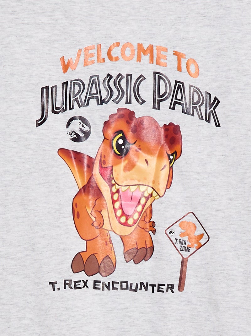 Camiseta 'Jurassic World' de manga corta Gris - Kiabi