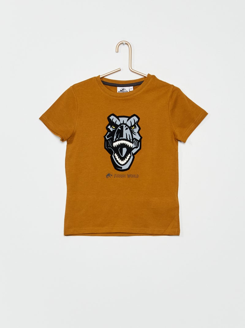 Camiseta 'Jurassic World' de manga corta MARRON - Kiabi