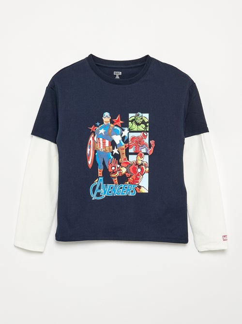 Camiseta 'Jurassic World' de manga larga efecto 2 en 1 - Kiabi