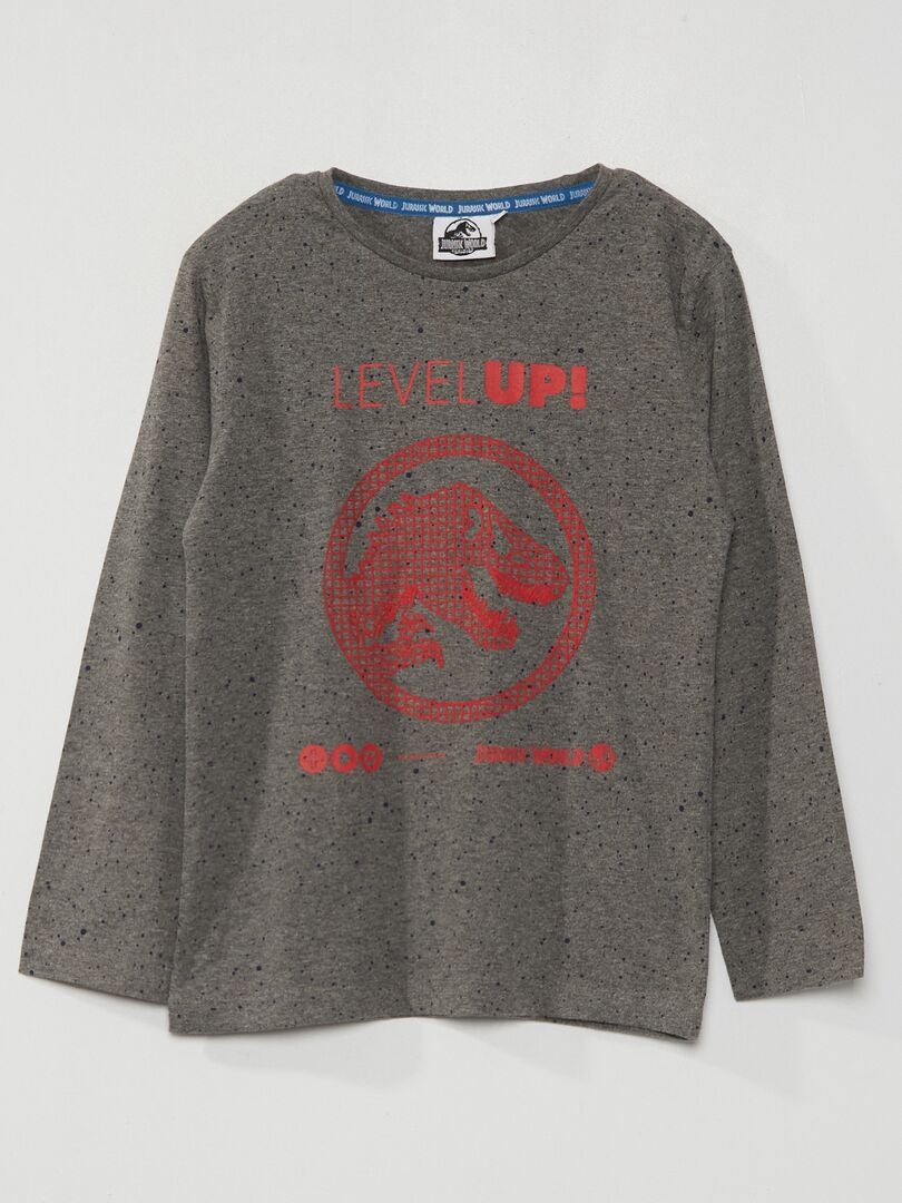 Camiseta 'Jurassic World' gris - Kiabi