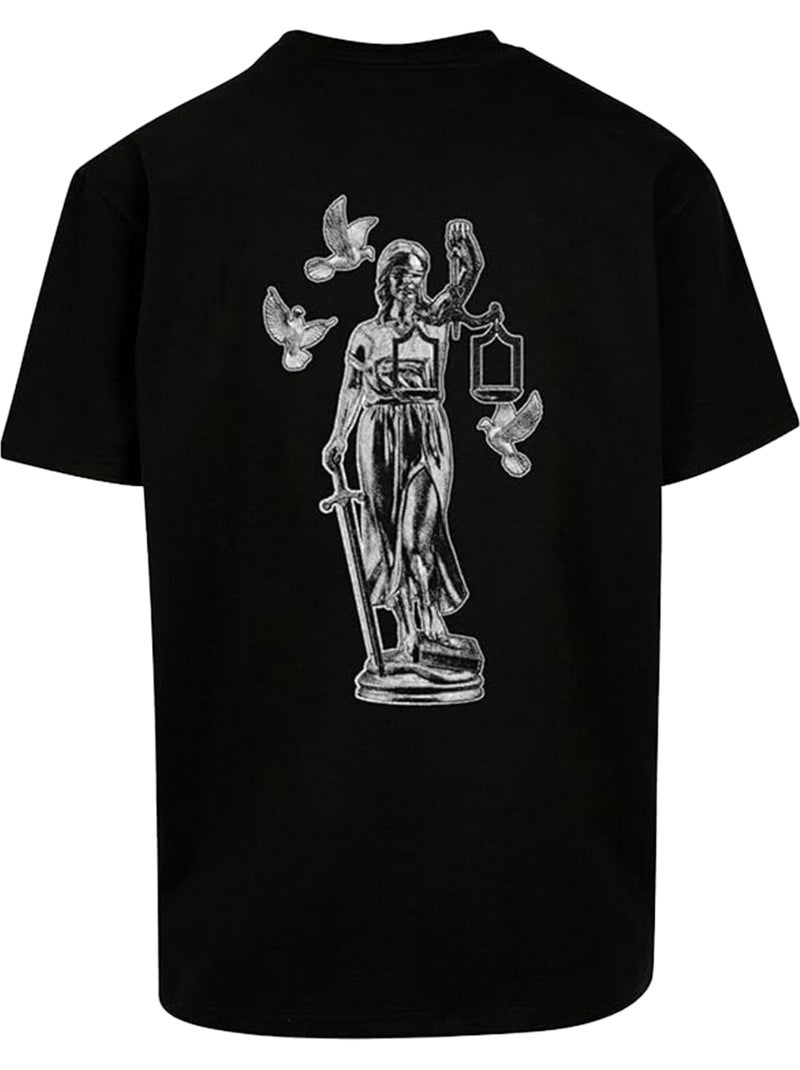 Camiseta justice para hombre - mister tee Negro - Kiabi