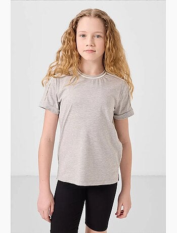 Camiseta juvenil unisex de algodón y elastano tommy