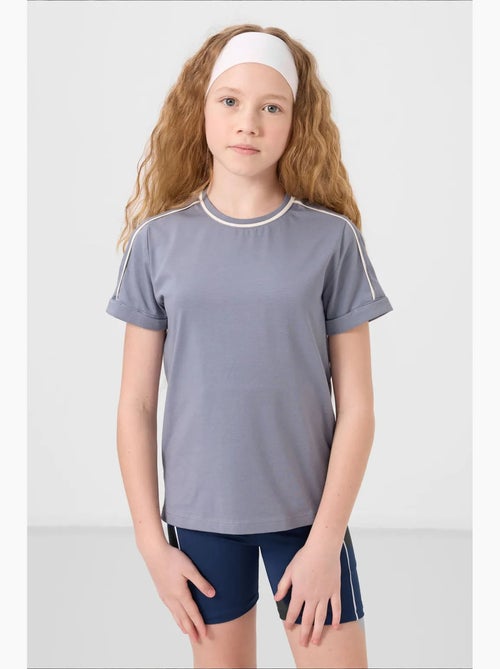 Camiseta juvenil unisex de algodón y elastano tommy - Kiabi