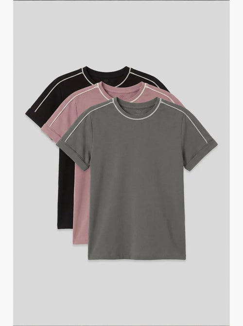 Camiseta juvenil unisex de algodón y elastano tommy - Kiabi