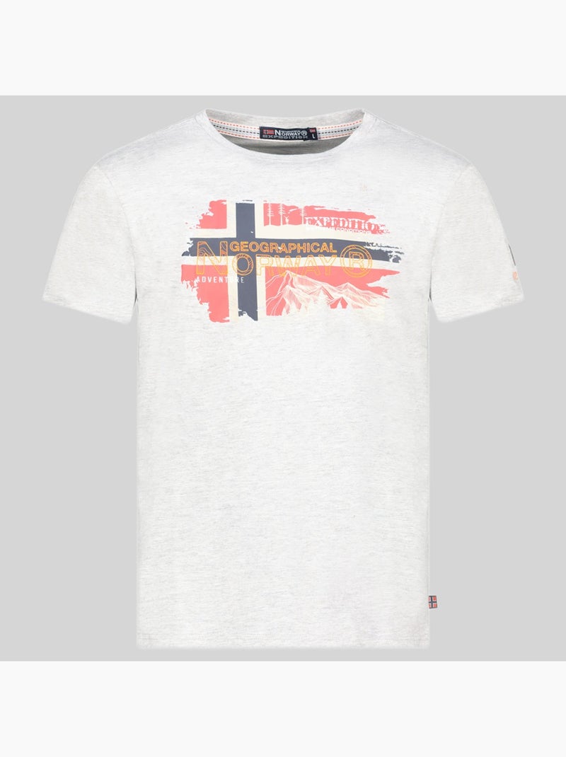 Camiseta jysuis – geographical norway Gris claro - Kiabi
