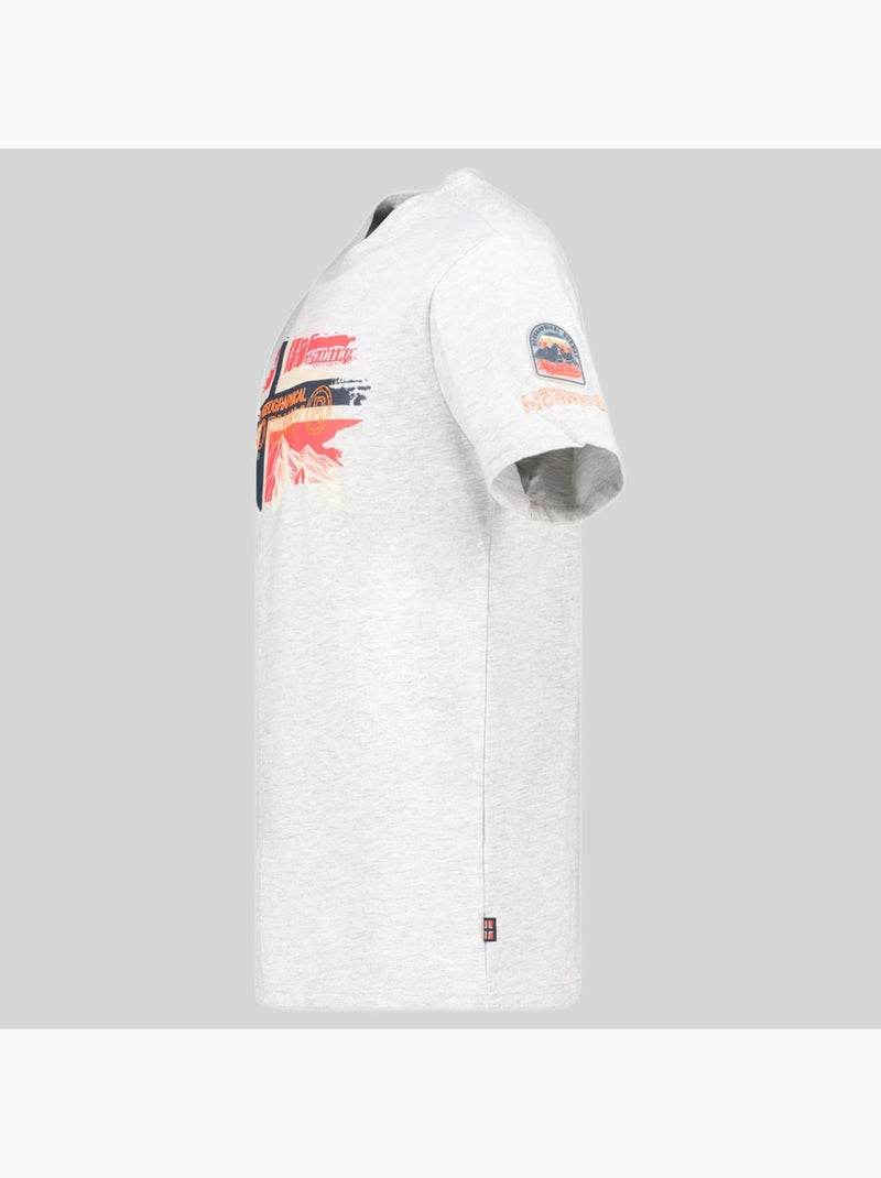 Camiseta jysuis – geographical norway Gris claro - Kiabi