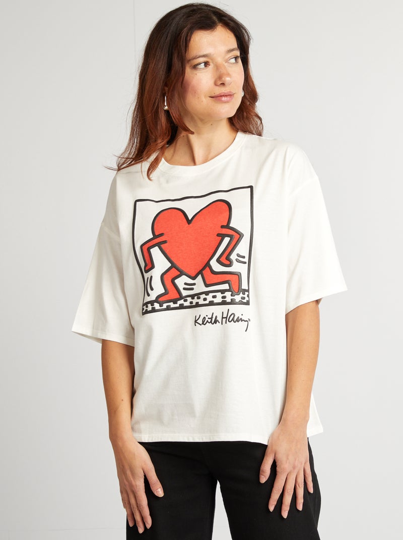 Camiseta 'Keith Haring'  - San Valentín BLANCO - Kiabi