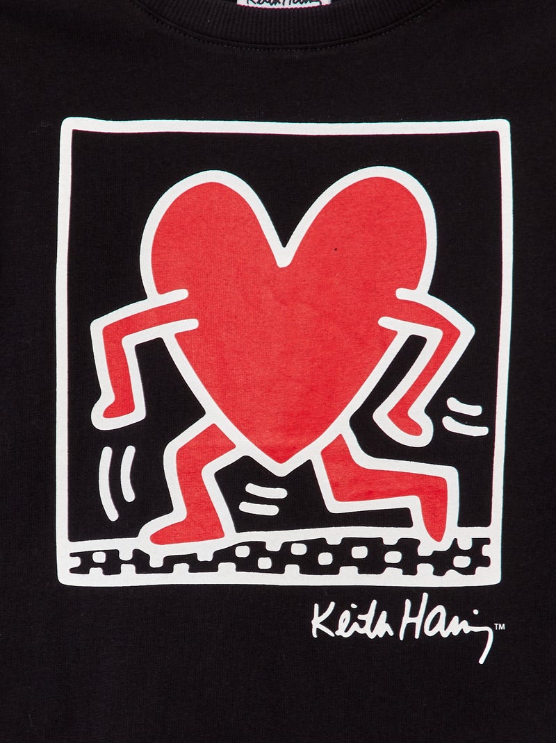 Camiseta 'Keith Haring'  - San Valentín negro - Kiabi