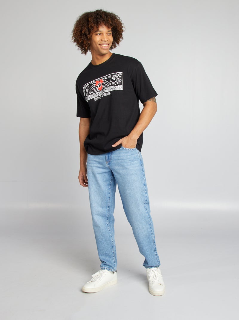 Camiseta 'Keith Haring'  - San Valentín negro - Kiabi