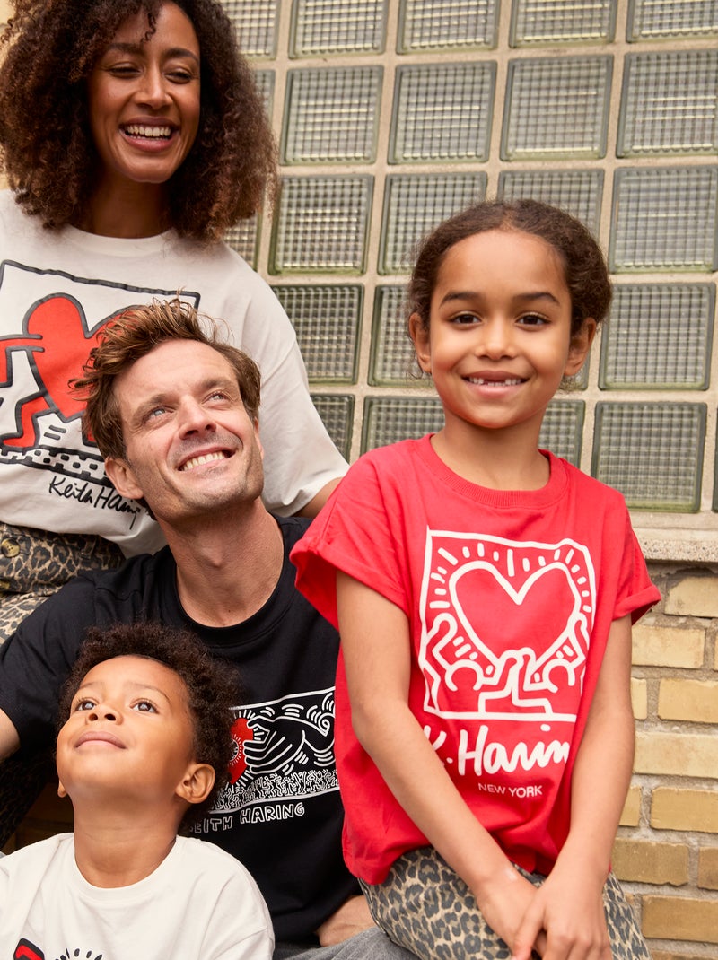 Camiseta 'Keith Haring'  - San Valentín ROJO - Kiabi