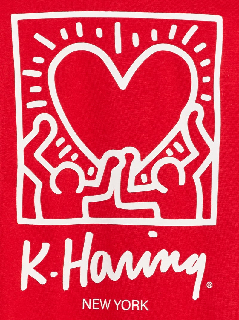 Camiseta 'Keith Haring'  - San Valentín ROJO - Kiabi