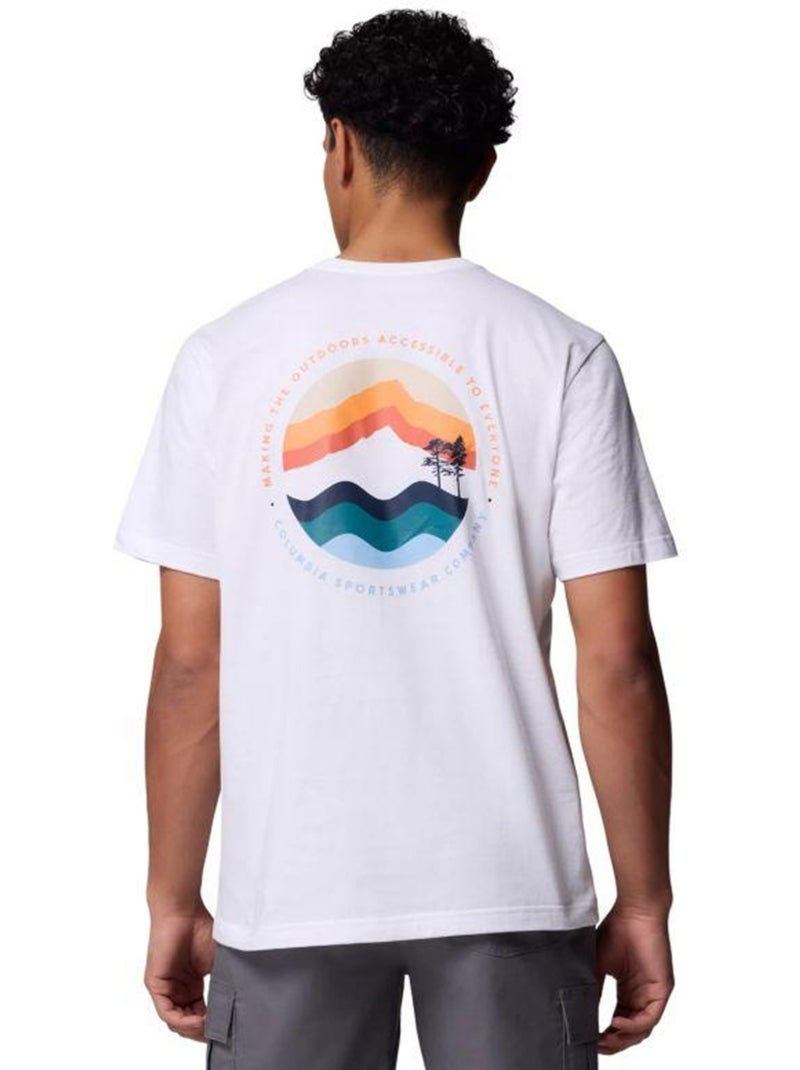 Camiseta kettle river para exteriores para hombre - columbia Blanco - Kiabi