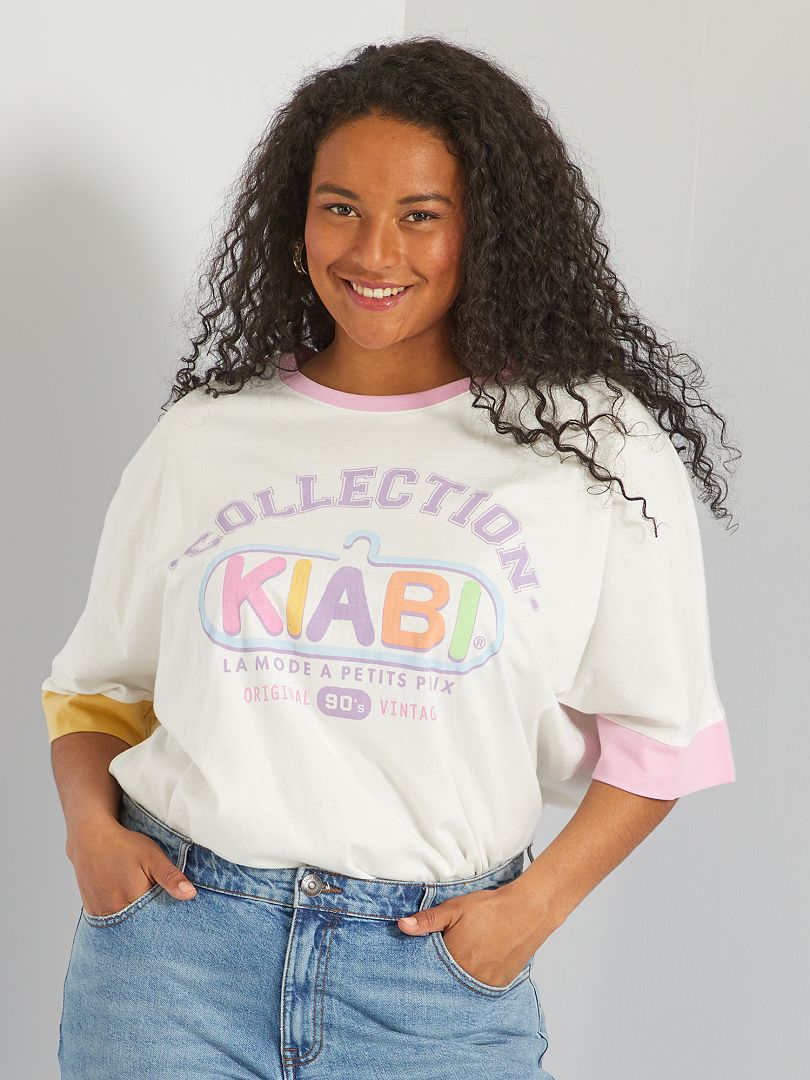Camiseta 'Kiabi' 'collection vintage' - PURPURA - - 10.00€