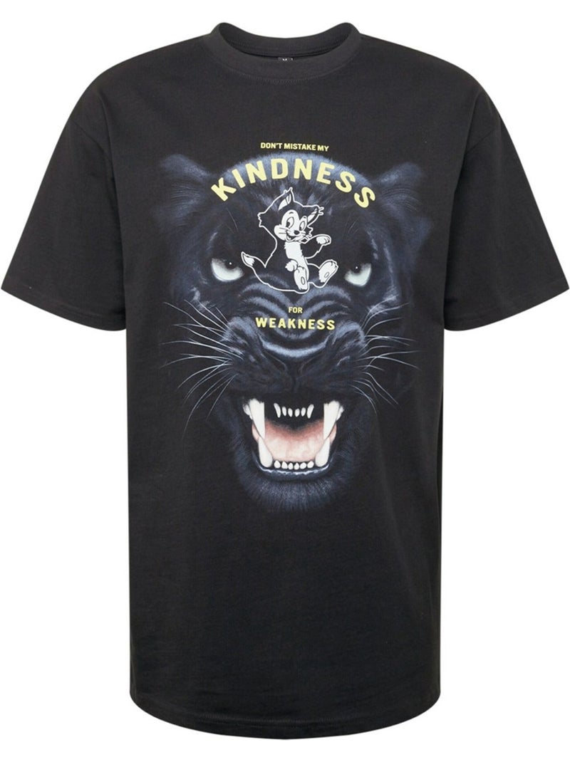 Camiseta kindness no weakness para hombre - mister tee Negro - Kiabi