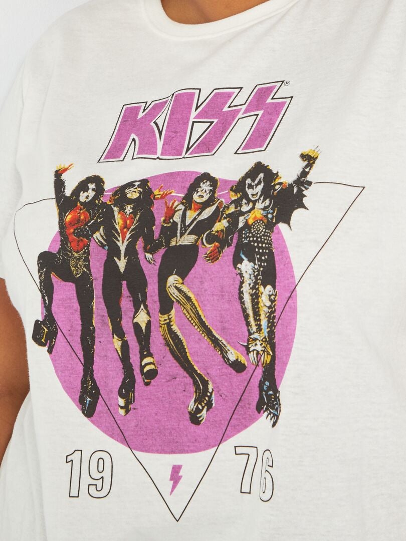Camiseta 'Kiss' de punto BEIGE - Kiabi
