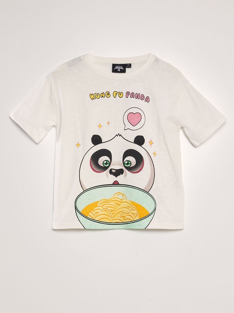 Camiseta 'Kung-fu Panda' BLANCO - Kiabi