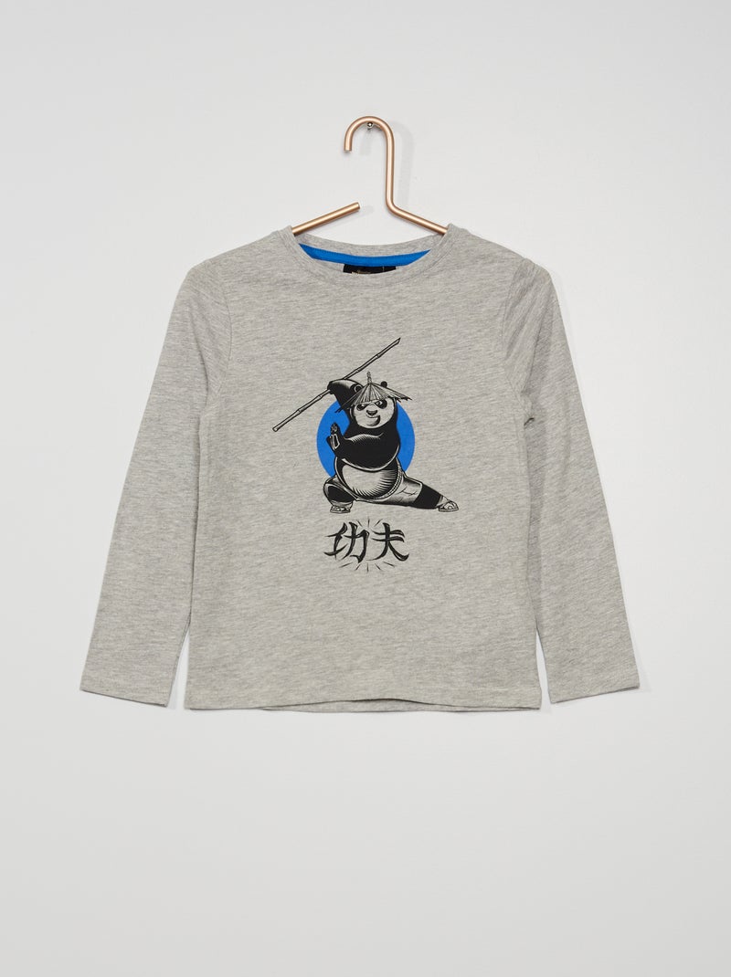 Camiseta 'Kung Fu Panda' GRIS - Kiabi