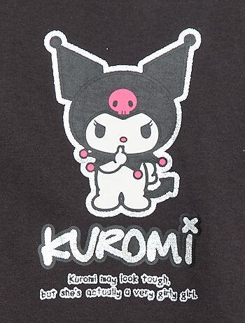 Camiseta 'Kuromi' 'Hello kitty & friends' en punto de algodón