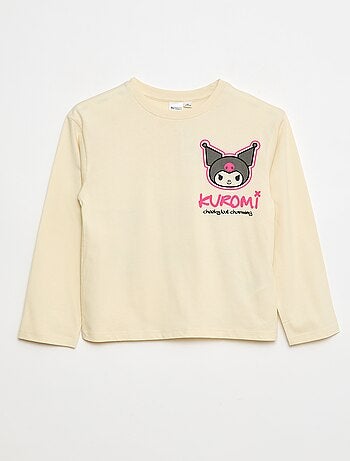 Camiseta 'Kuromi' 'Hellokitty&friends' en punto de algodón