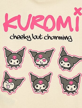 Camiseta 'Kuromi' 'Hellokitty&friends' en punto de algodón
