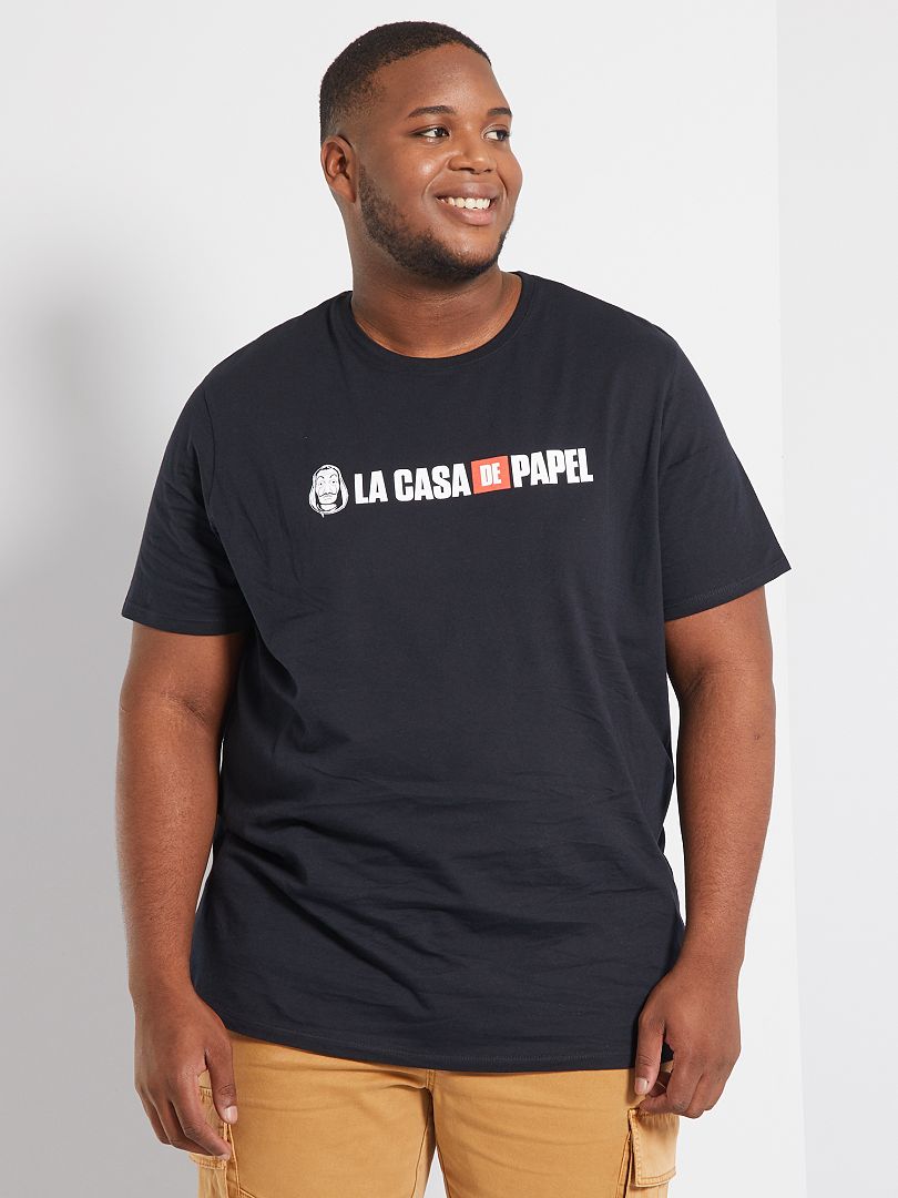 Camiseta 'La casa de papel' Negro - Kiabi