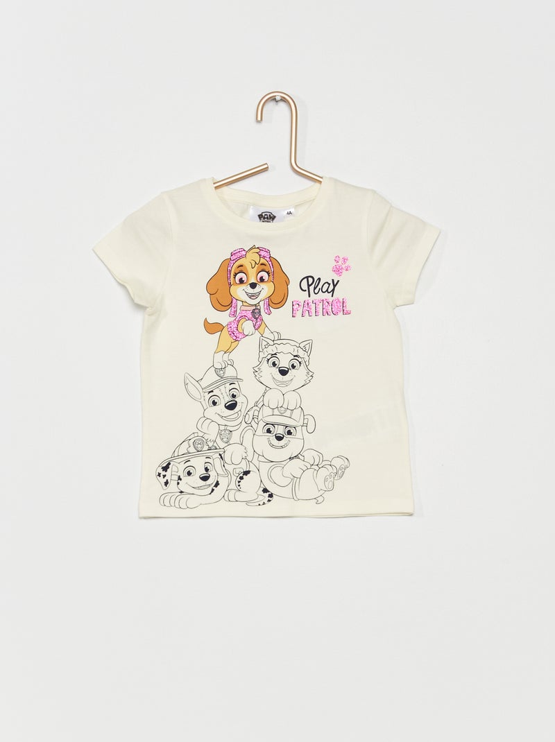 Camiseta 'La Patrulla Canina' cuello redondo Blanco - Kiabi
