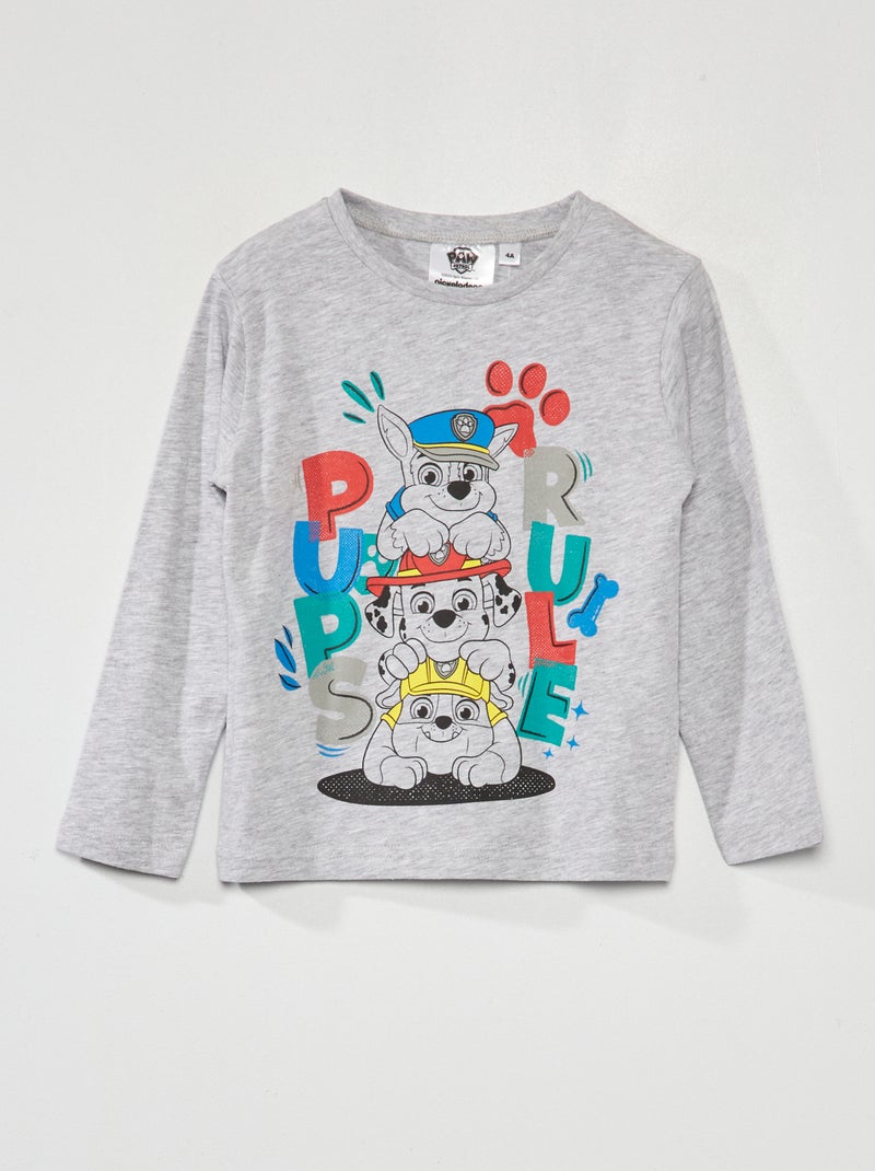 Camiseta 'La Patrulla Canina' de manga larga GRIS - Kiabi