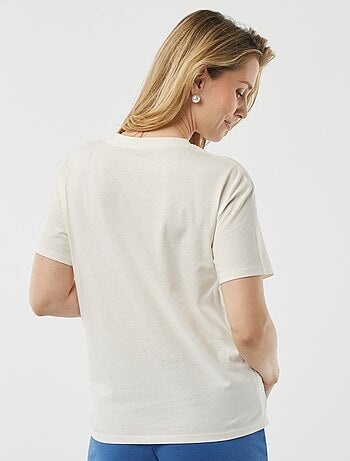 Camiseta lactancia con estampado
