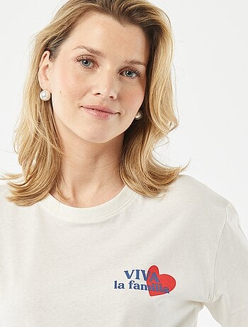 Camiseta lactancia con estampado