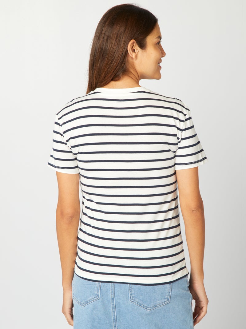 Camiseta lactancia con estampado BLANCO - Kiabi