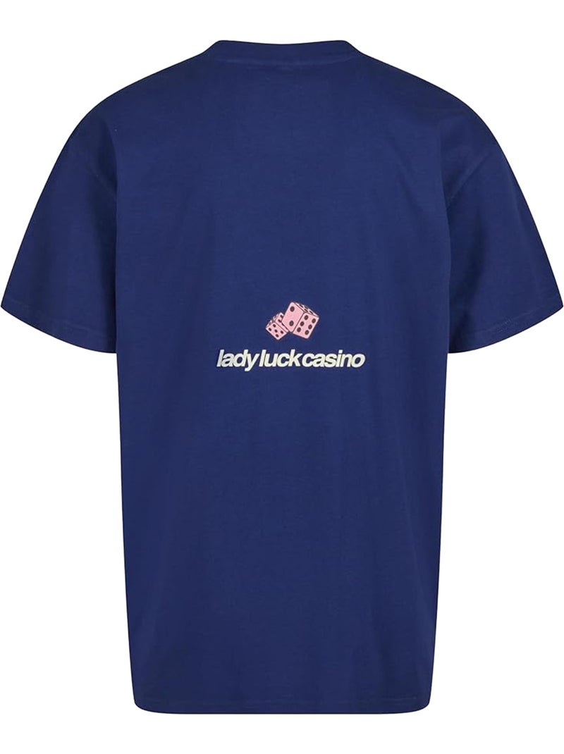 Camiseta lady luck para hombre - mister tee Azul oscuro - Kiabi