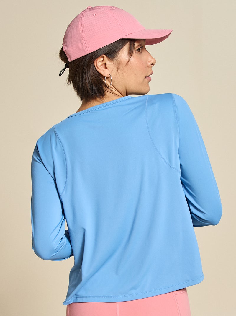 Camiseta larga fluida - (ekstract) Azul - Kiabi