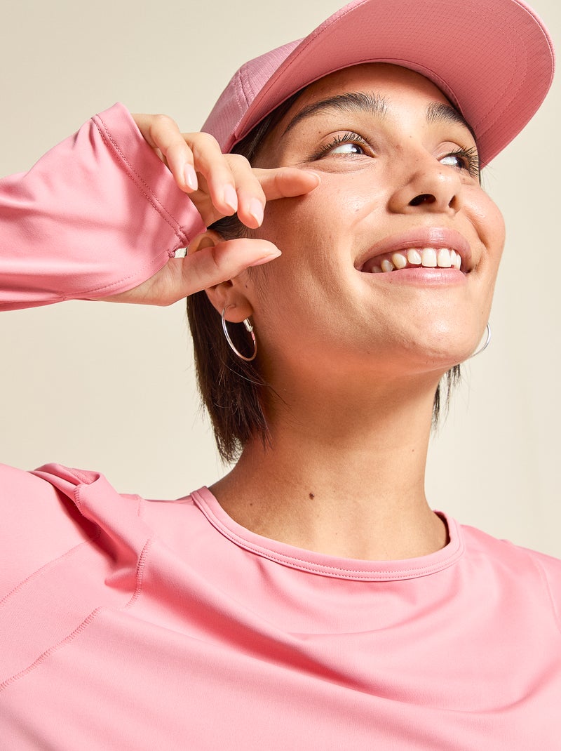 Camiseta larga fluida - (ekstract) Rosa - Kiabi