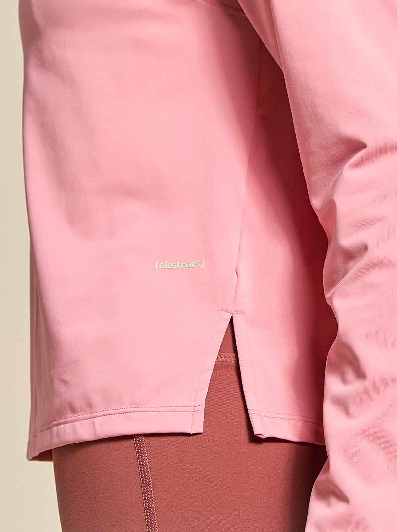 Camiseta larga fluida - (ekstract) Rosa - Kiabi