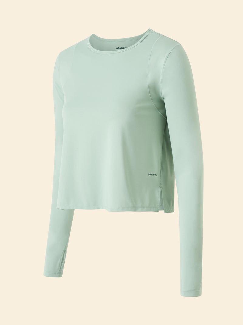 Camiseta larga fluida - (ekstract) Verde - Kiabi