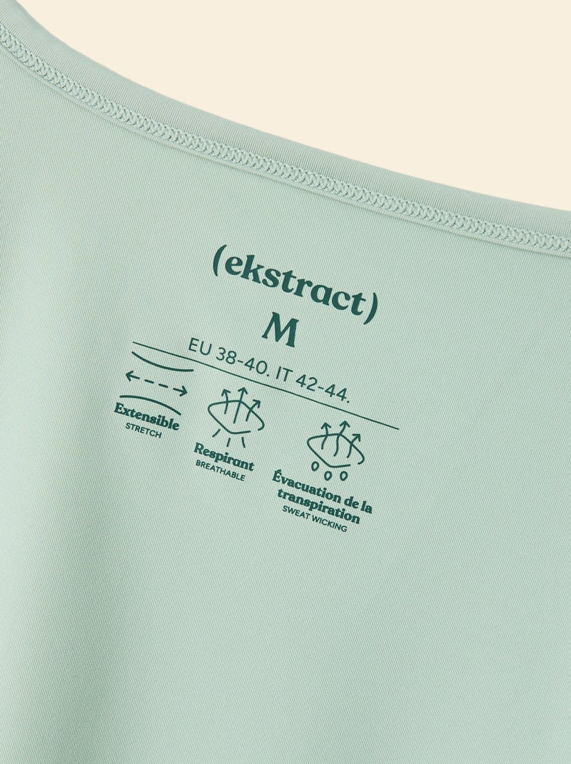 Camiseta larga fluida - (ekstract) Verde - Kiabi