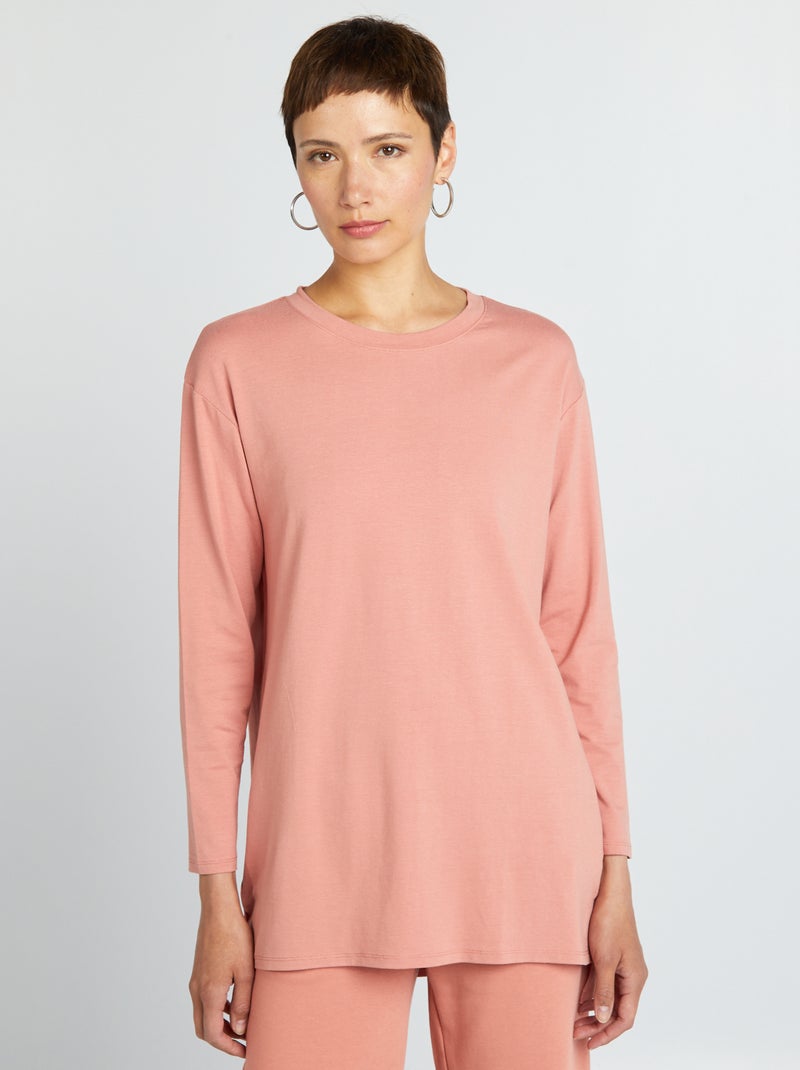 Camiseta larga fluida ROSA - Kiabi