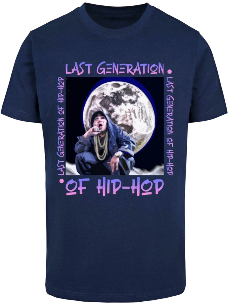 Camiseta last generation hip hop para hombre - mister tee Azul marino - Kiabi