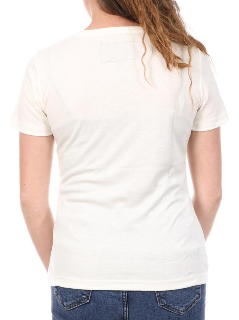 Camiseta Le Coq Sportif para Mujer Beige - Kiabi