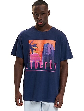 Camiseta liberty sunset para hombre - mister tee
