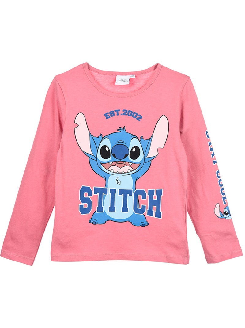 Camiseta lilo & stitch rosa niña | licencia oficial Rosa - Kiabi
