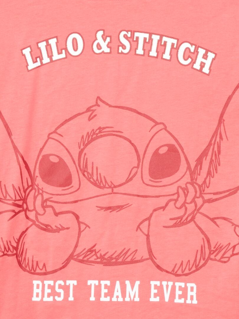 Camiseta 'Lilo y Stitch' de 'Disney' Rosa - Kiabi
