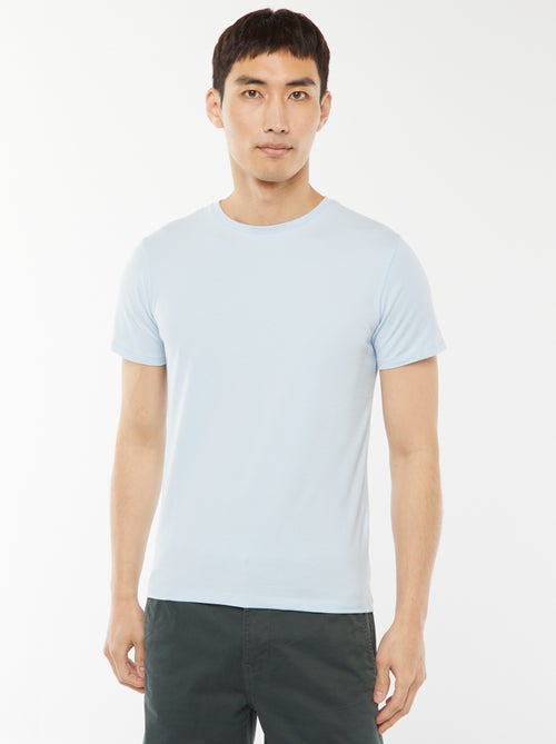 Camiseta lisa - Slim fit - Kiabi