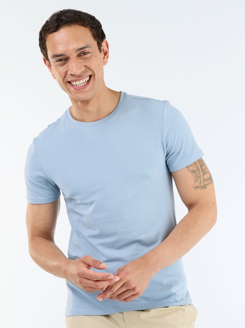 Camiseta lisa - Slim fit - Kiabi