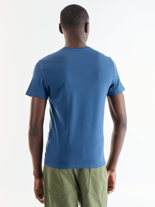 Camiseta lisa - Slim fit - Kiabi Camiseta lisa - Slim fit - Kiabi